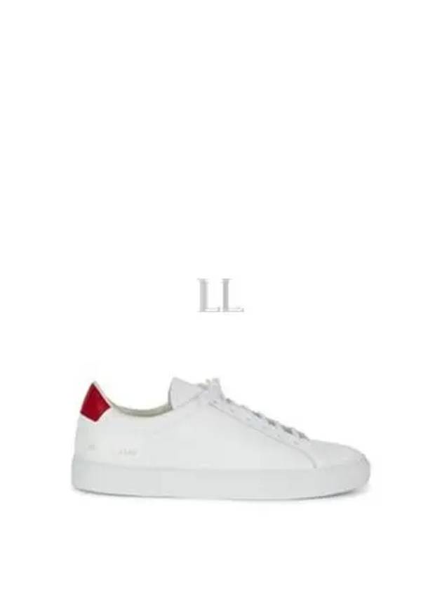 Retro Low Top Sneakers Red White - COMMON PROJECTS - BALAAN 2