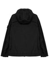 Kids Crinkle Reps Nylon Garment Dyed Zip Up Hoodie Black - STONE ISLAND - BALAAN 4