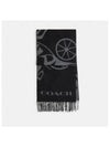 Hose and Carriage Cashmere Muffler CU826 BLK - COACH - BALAAN 2