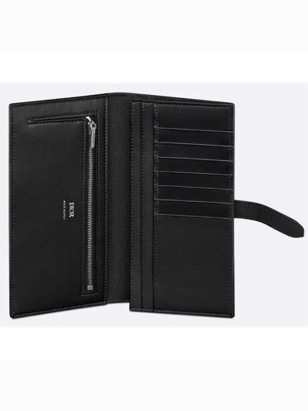 Normandy Vertical Calfskin Bifold Long Wallet Black - DIOR - BALAAN 5