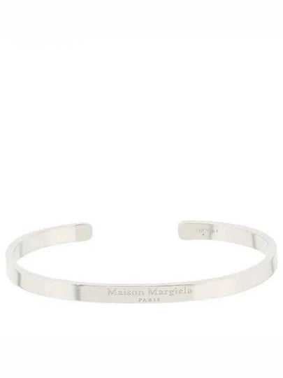 Engraved Logo Cuff Bracelet Silver - MAISON MARGIELA - BALAAN 2