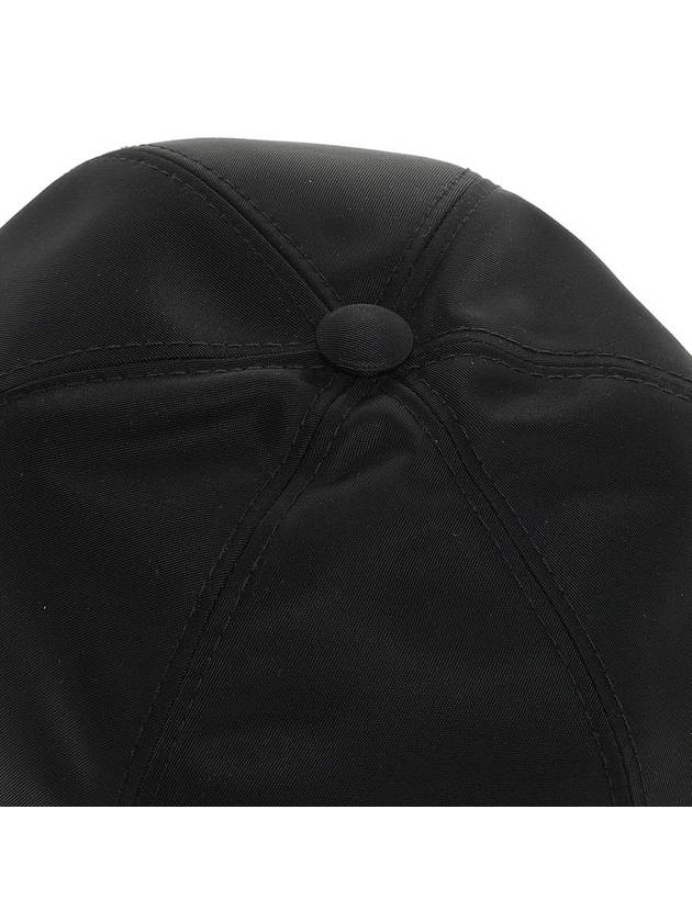 Triangle Logo Re Nylon Ball Cap Black - PRADA - BALAAN 10