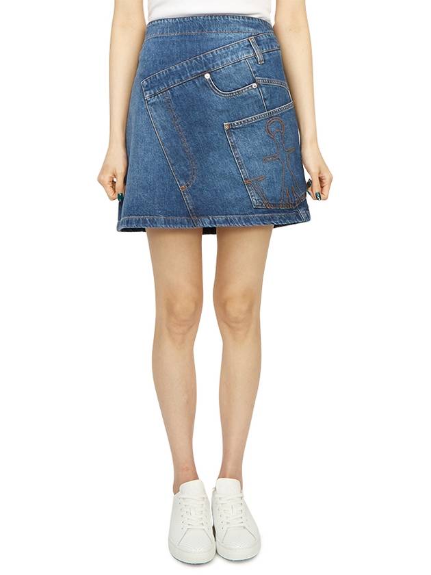 Denim Skirt DK0020PG1499804 Blue - JW ANDERSON - BALAAN 4