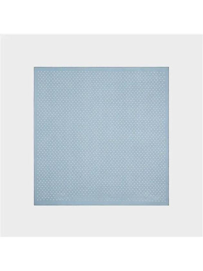 Triomphe Square Silk Twill Scarf Grey Blue - CELINE - BALAAN 2