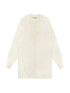 Layered V-Neck Cardigan Chalk - LEMAIRE - BALAAN 1