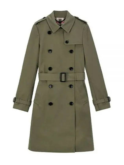 Harborne Long Trench Coat Khaki - BURBERRY - BALAAN 2