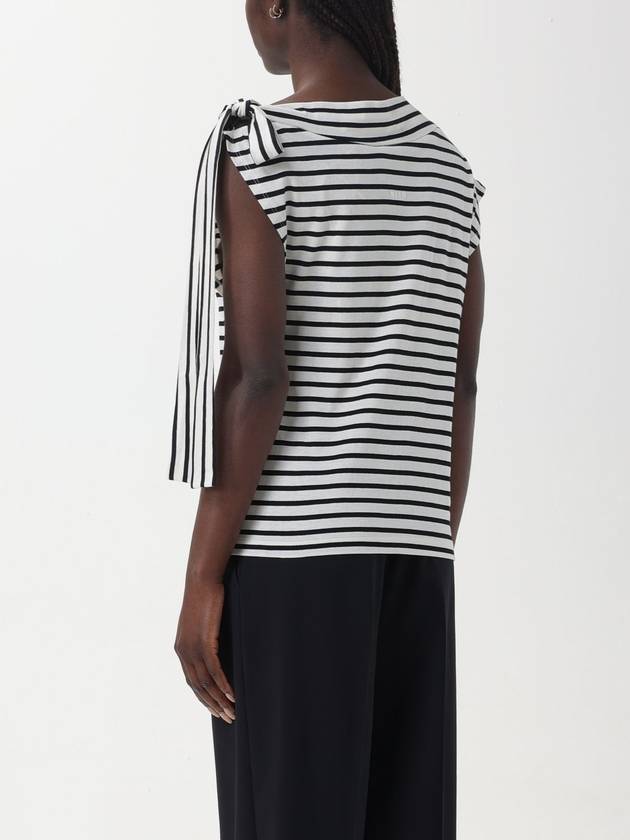 Bow detail striped sleeveless t-shirt AA1035258OM - MSGM - BALAAN 3