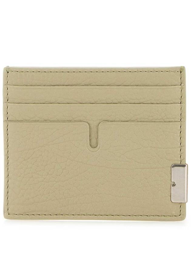 Tall B-Cut Leather Card Wallet Green - BURBERRY - BALAAN 2