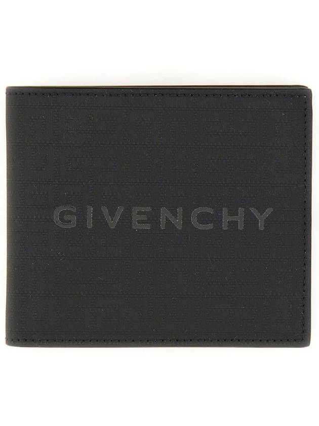 4G Signature Print Bifold Half Wallet Black - GIVENCHY - BALAAN 2