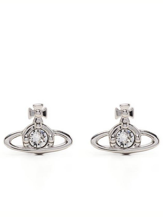 Nano Solitaire Earrings Silver - VIVIENNE WESTWOOD - BALAAN.