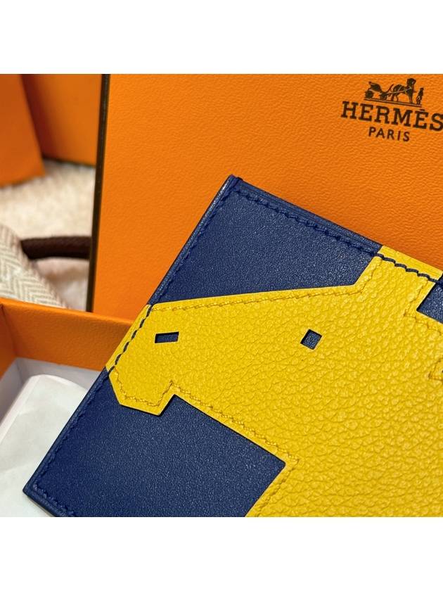 Card Wallet Rodeo Yellow Card Wallet - HERMES - BALAAN 4