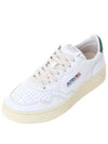 Medalist Green Tab Leather Low Top Sneakers White - AUTRY - BALAAN 2