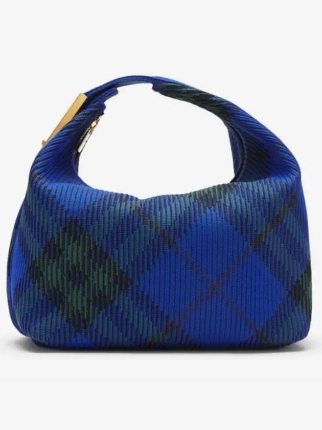 Peg Medium Check Pattern Duffel Bag Blue - BURBERRY - BALAAN 2