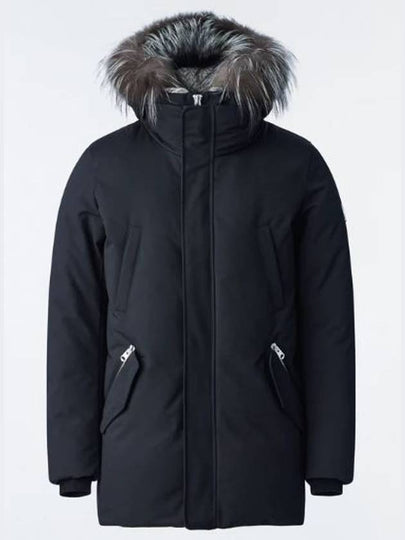 Edward Silver Fox Fur Hoodie Down Parka Black - MACKAGE - BALAAN 2