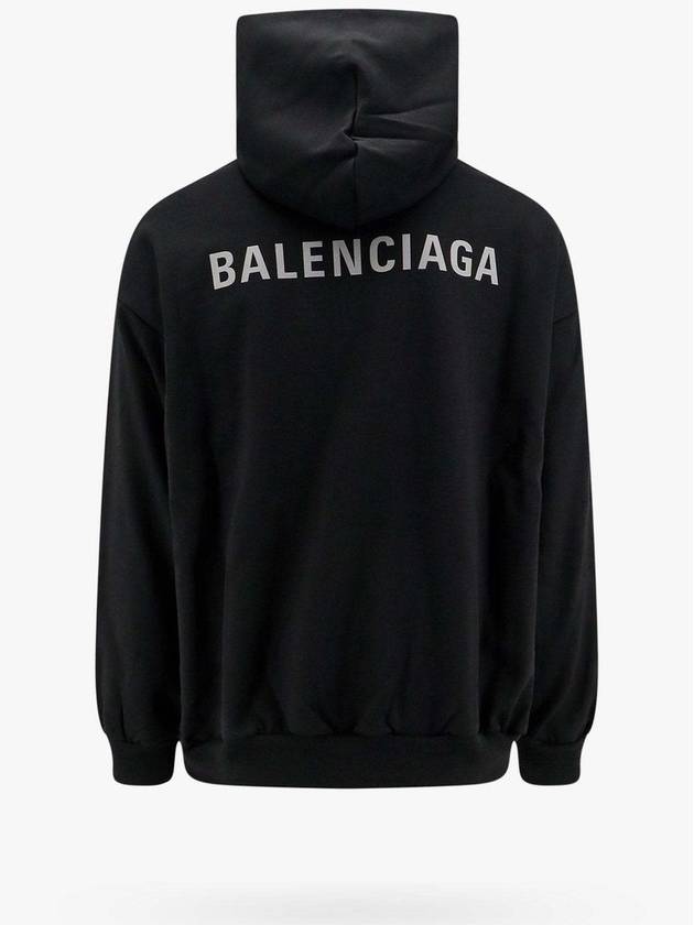 Logo Print Hoodie Black - BALENCIAGA - BALAAN 3