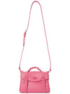 Women's Alexa Micro Classic Grain Mini Cross Bag Pink - MULBERRY - BALAAN 8