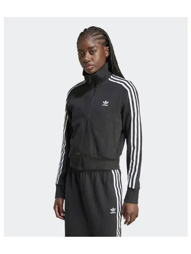 WoMen's Knit Zip Up Jacket Black - ADIDAS - BALAAN 2