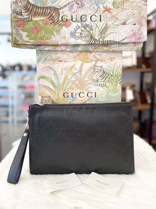 Daol Sangin Store GG Emboss Leather Clutch 625569 Condition A - GUCCI - BALAAN 1