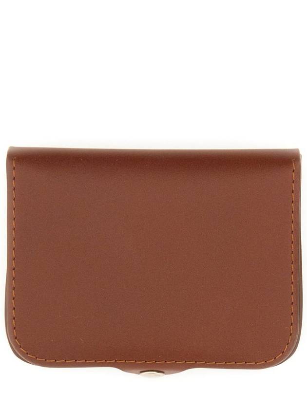 Josh Leather Coin Wallet Hazelnut - A.P.C. - BALAAN 3