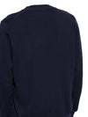 Men's Logo Intarsia Cardigan Navy - ISABEL MARANT - BALAAN 4