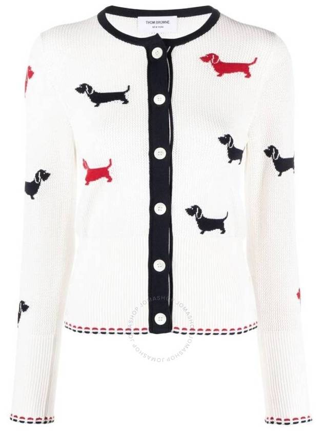 Hector Intarsia Knit Cardigan FKC555BY3006 - THOM BROWNE - BALAAN 2