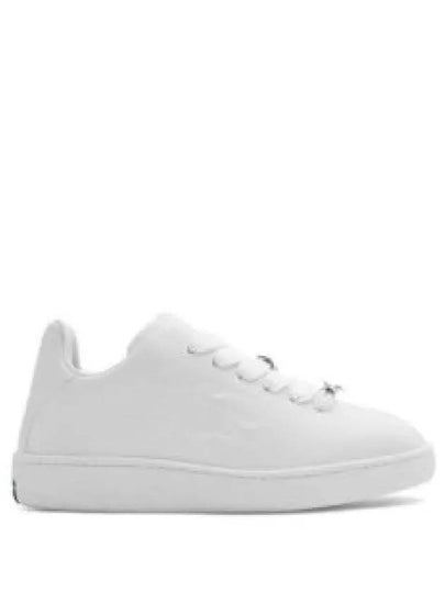 Leather Box Low-Top Sneakers White - BURBERRY - BALAAN 2