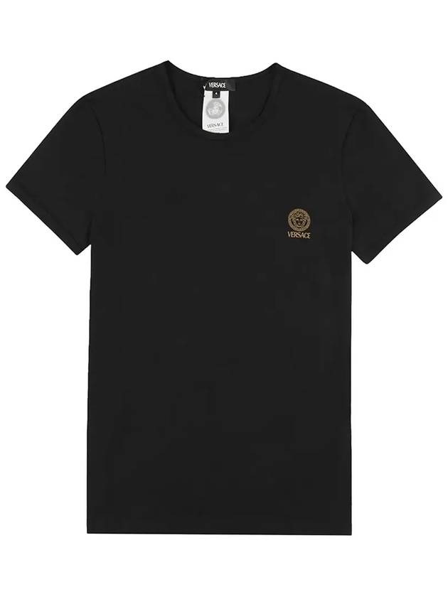 Medusa Logo Print Under Short Sleeve T-Shirt Black - VERSACE - BALAAN 5