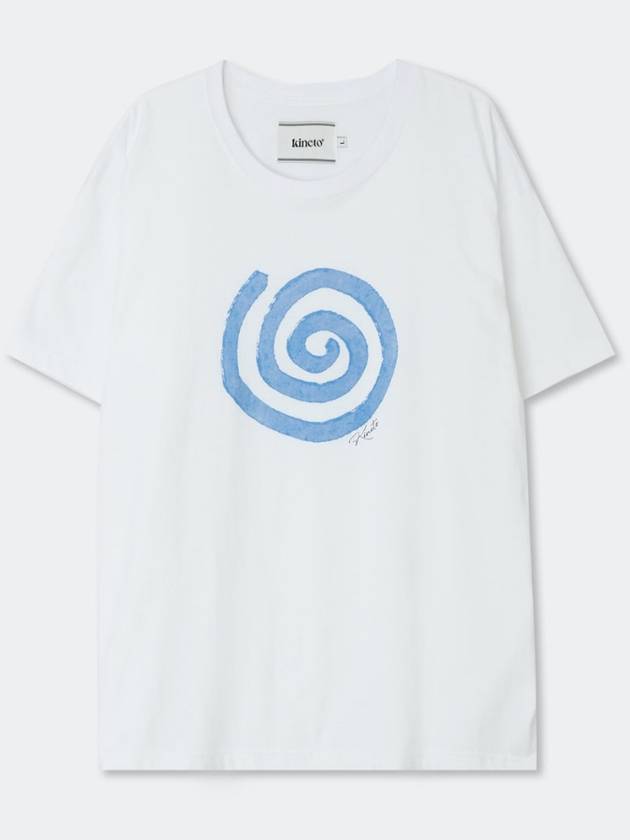 Blow Wind Print T Shirt_White_W - KINETO - BALAAN 3