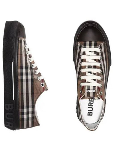 checked cotton sneakers - BURBERRY - BALAAN 1