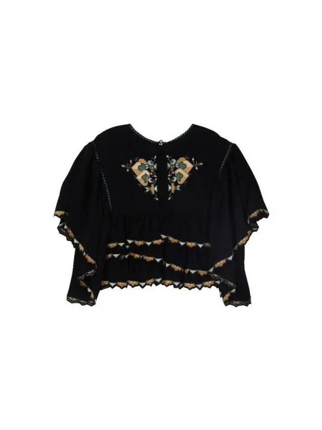 SANA floral embroidery crop top HT0094FA A1J40I 01BK - ISABEL MARANT - BALAAN 2