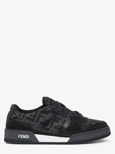 Match FF Jacquard Low Top Sneakers Black - FENDI - BALAAN 2