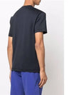 Logo Patch Short Sleeve T-Shirt Navy - STONE ISLAND - BALAAN 4