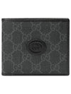 GG Supreme Interlocking G Halfwallet Black - GUCCI - BALAAN 2