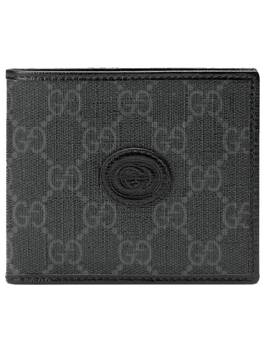 GG Supreme Interlocking G Halfwallet Black - GUCCI - BALAAN 2