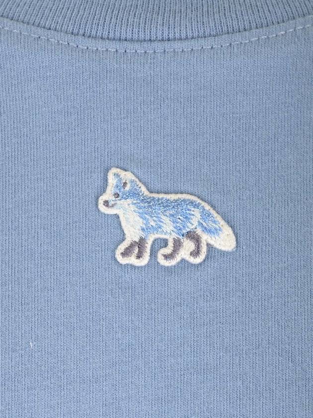 Baby Fox Patch Baby Short Sleeve T-Shirt Blue - MAISON KITSUNE - BALAAN 4