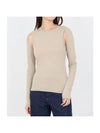 Cutout Crew O02HW703 E0S Cutout Crew Neck Sweater - HELMUT LANG - BALAAN 1