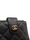 Women s AP1928 Classic Double Zipper CC Logo Caviar Siamese Card Wallet - CHANEL - BALAAN 6