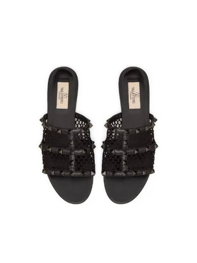 Rockstud cage leather sandals 4W0S0Q67TPZ 0NO - VALENTINO - BALAAN 4