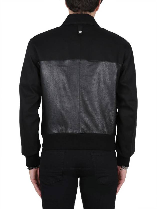 Alexander McQueen Leather Bomber Jacket - ALEXANDER MCQUEEN - BALAAN 3