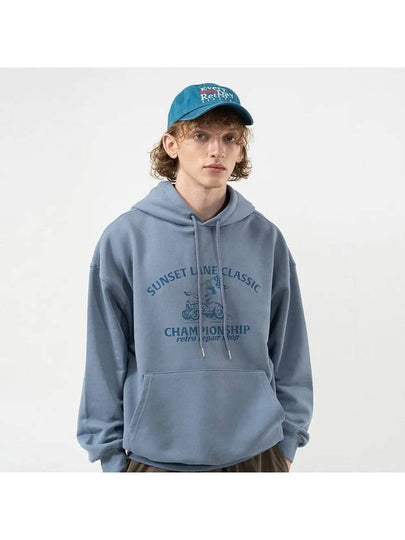 BUNNY GIRL CHAMPS HOOD TEE LIGHT BLUE - POLYGRAM - BALAAN 2