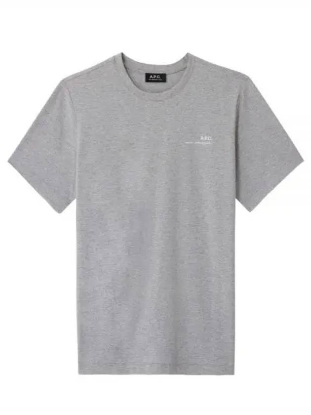 Men's Item Logo Cotton Short Sleeve T-Shirt Grey - A.P.C. - BALAAN 2