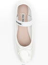 Satin Ballerinas White - MIU MIU - BALAAN 3