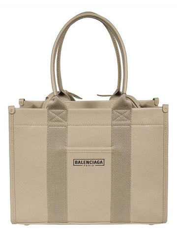 Hardware Small Cross Tote Bag Beige - BALENCIAGA - BALAAN.