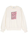 Kids LOVE CLUB Sweatshirt Ivory - MSGM - BALAAN 1