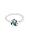 192993C03 Moment Sea Aqua Blue Eternity Circle Silver Ring - PANDORA - BALAAN 2