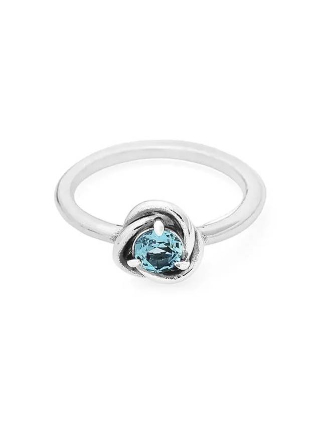 192993C03 Moment Sea Aqua Blue Eternity Circle Silver Ring - PANDORA - BALAAN 2