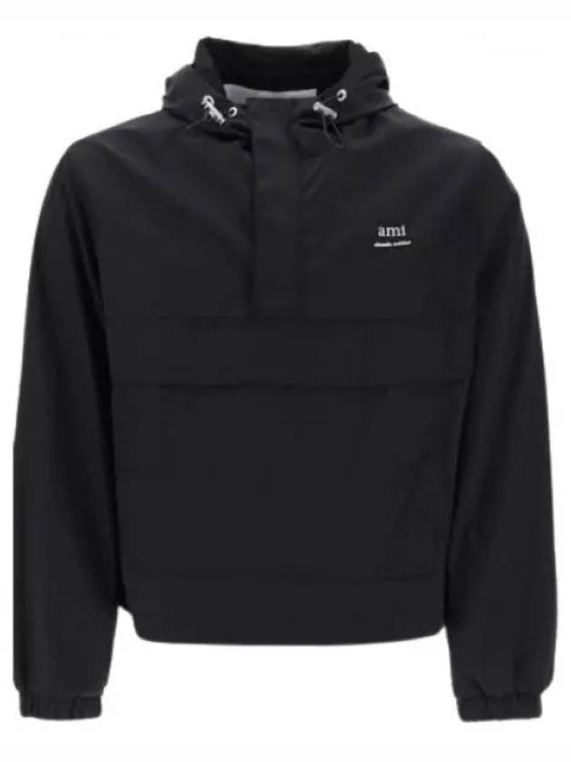 Alexandre Mattiussi Windbreaker Hoodie Black - AMI - BALAAN 2