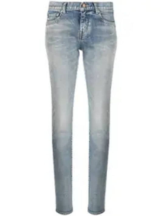 dirty sandy blue denim jeans - SAINT LAURENT - BALAAN 1