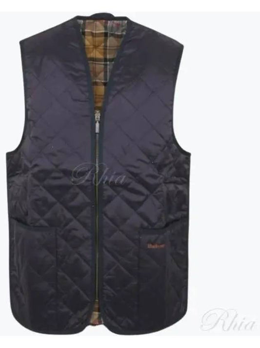 Quilted Waistcoat Zip In Liner Vest Navy - BARBOUR - BALAAN 2