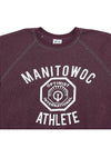 Wild Donkey Manitowoc Cotton Sweatshirt FR MANITOWOC DYED BURGUNDY - WILD DONKEY - BALAAN 3